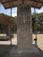 Stela B in the Grand Plaza at Copan - copan mayan ruins,copan mayan temple,mayan temple pictures,mayan ruins photos